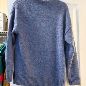 Well Worn Woman’s Heathered Blue Crewneck Sweater